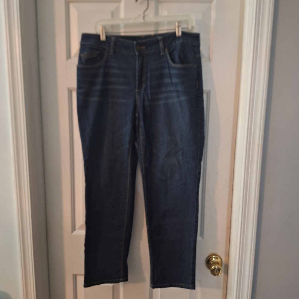 Chicos Platinum Straight Leg Women's Jeans 1.5